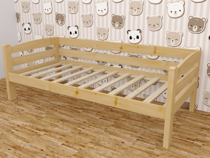 Dětská postel ELIŠKA "DP 010" (Rozměr 70 x 160 cm, Barva surové dřevo)
