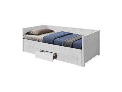 Rozkládací postel GORETA (barva bílá)