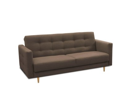 Pohovka rozkládací AYESHA látka hnědá