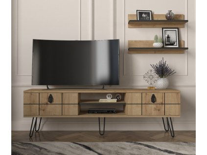 Televizní stolek s policemi RETIRO sapphire