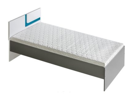 Dětská postel 90x200 ARCELIO 12 | antracit / tyrkys
