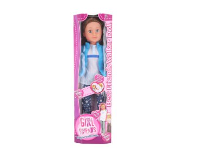 Panenka chodící brunetka 80 cm
