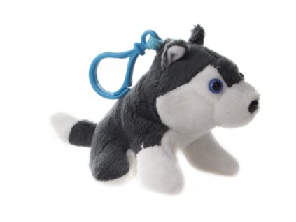 Plyš Husky klíčenka