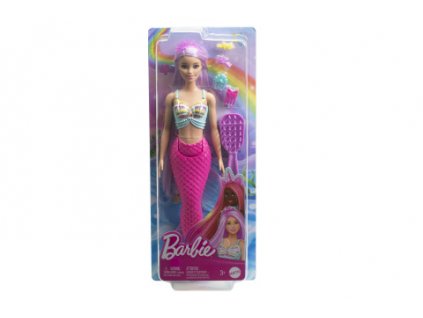 Barbie Pohádková panenka s dlouhými vlasy - mořská panna HRR00