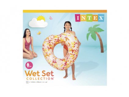 INTEX Nafukovací kruh - donut srdce 104 cm