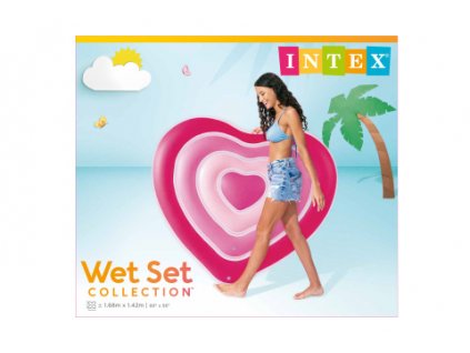 INTEX Lehátko srdce 168 cm