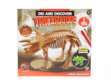 Tesání Dino svítící Triceratops