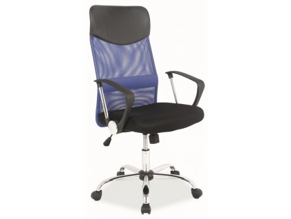 Kancelářská židle Q-025 modrá/černá