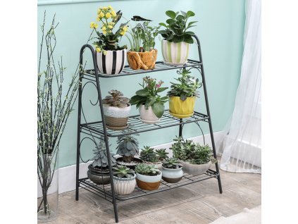 trojpolicovy regal cierna veruma 01