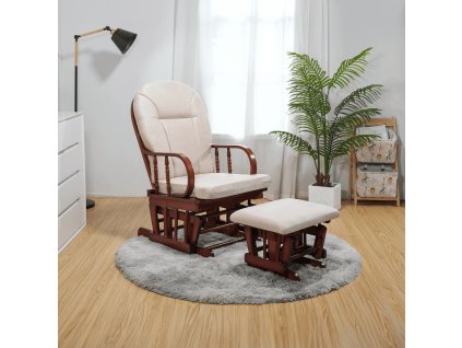 talman kreslo relax bezova orech 02