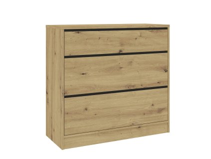 Komoda široká 3S BURELA dub artisan/antracit