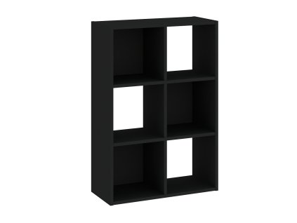 Regál 6P CARINO černá