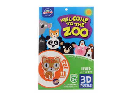 Puzzle 3D kočka