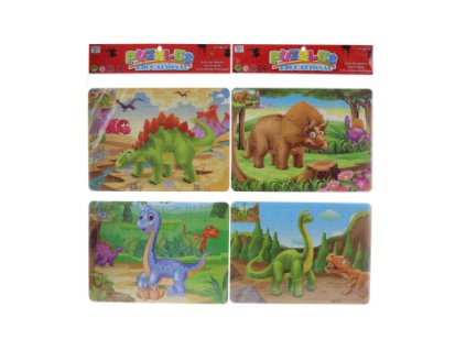 Puzzle dino 48 dílků a omalovánky