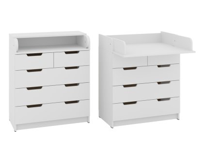 Přebalovací komoda K-3+3 (Barva antracit)