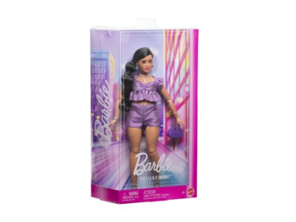 Barbie Deluxe modelka - Fialové šortky JFP43