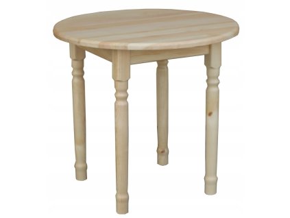 Jídelní stůl masiv borovice VM-08 ø 90 cm (Barva barva bílá)
