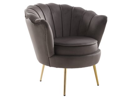 nobleo kreslo sivohneda 01