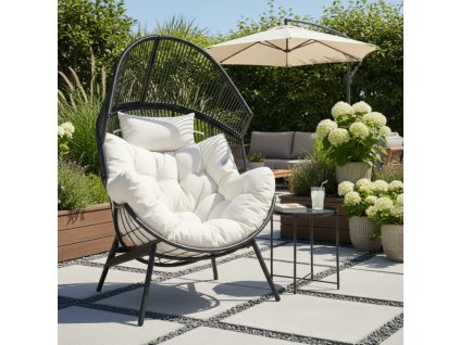 neo cierna biela kreslo d ex