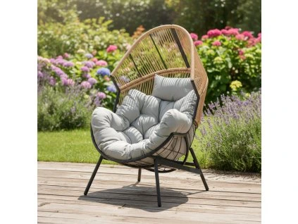 neo hneda siva kreslo d ex