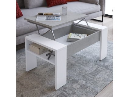 pula biela siva konf stolik d in