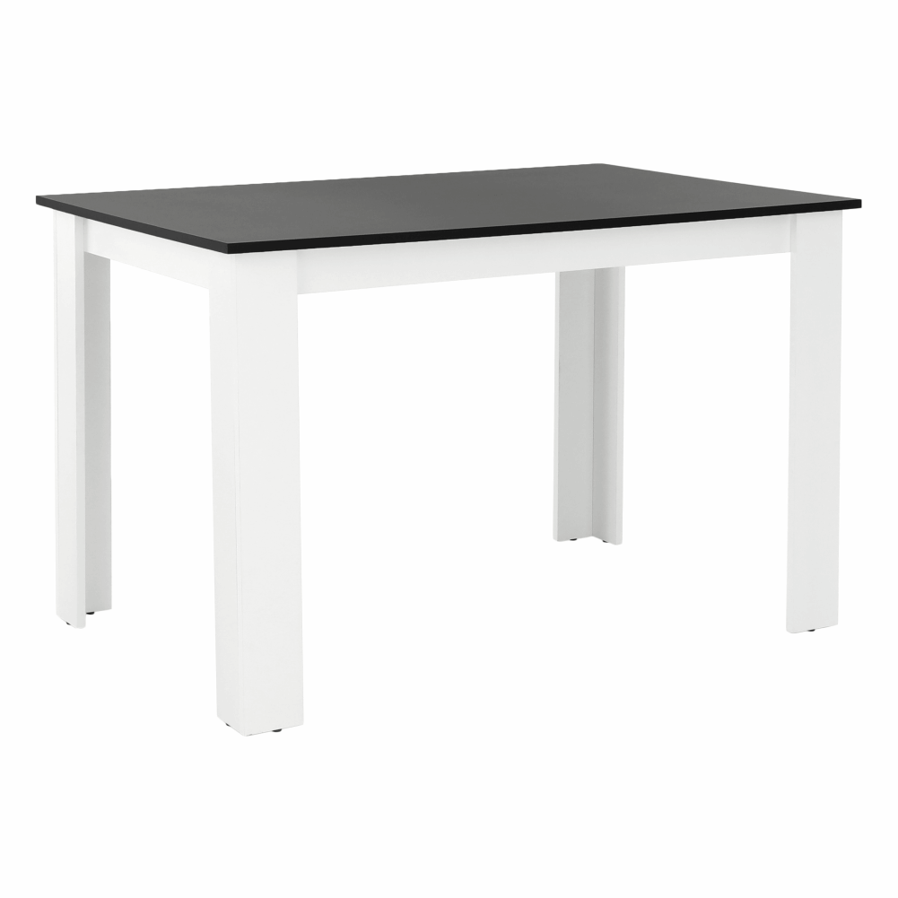 Jídelní stůl KRAZ bílá / černá 120x80 cm