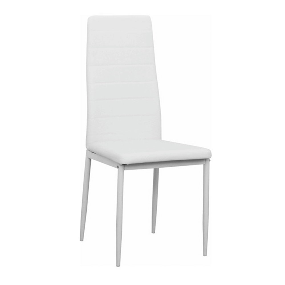 Jídelní židle COLETA Barva: bílá, materiál: ekokůže