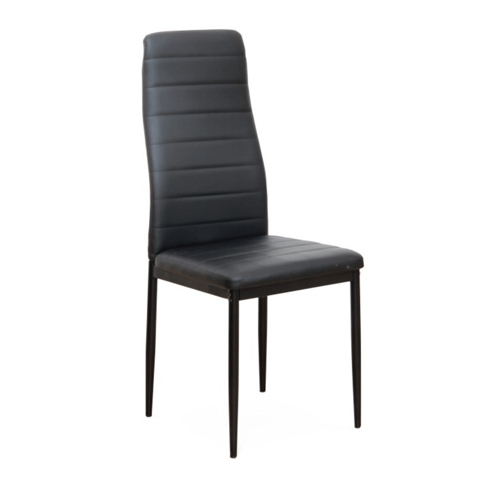Jídelní židle COLETA Barva: Černá, materiál: ekokůže
