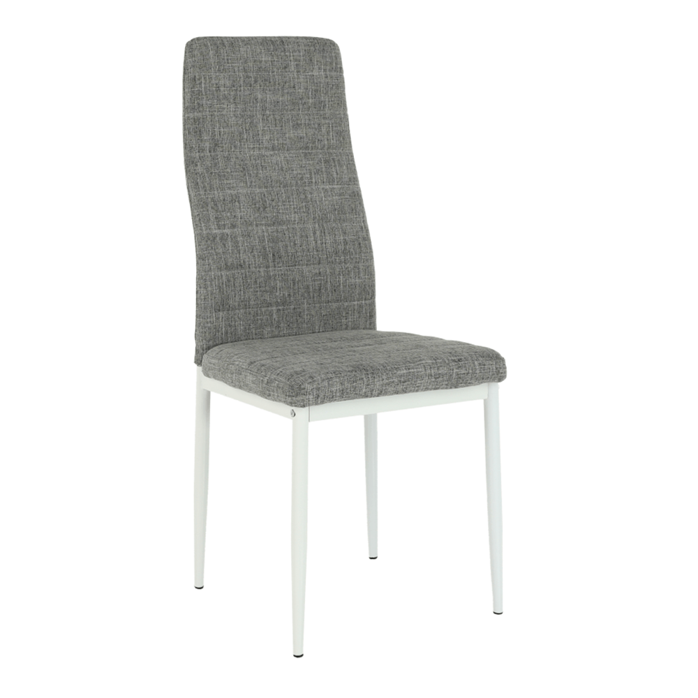 Jídelní židle COLETA Barva: světle šedá, materiál: látka