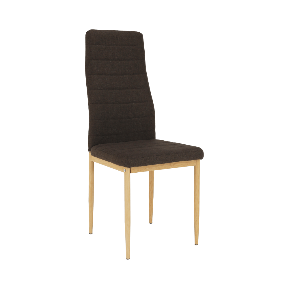 Jídelní židle COLETA Barva: tmavohnědá, materiál: látka