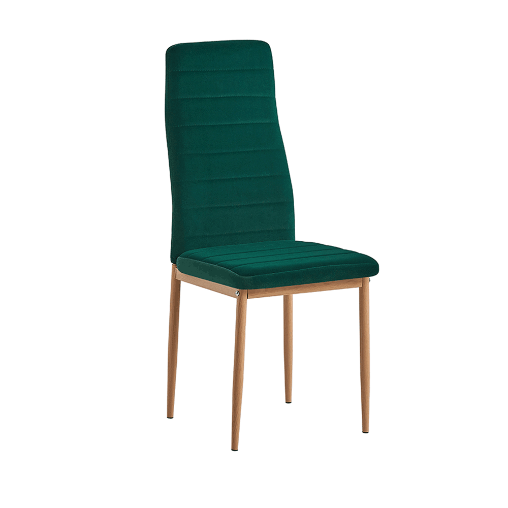 Jídelní židle COLETA Barva: smaragdová velvet, Materiál: látka