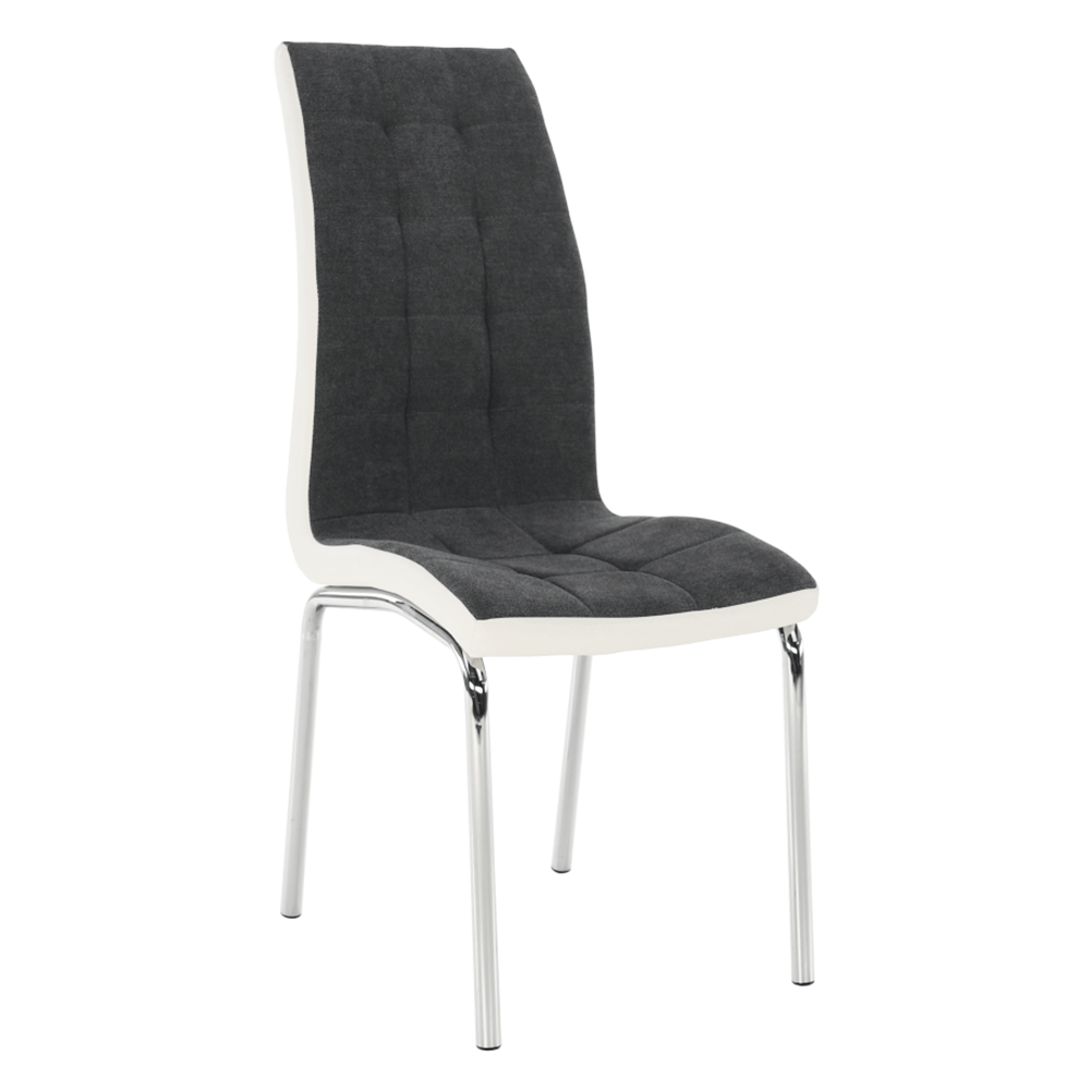 Jídelní židle GERDA NEW tmavě šedá / bílá