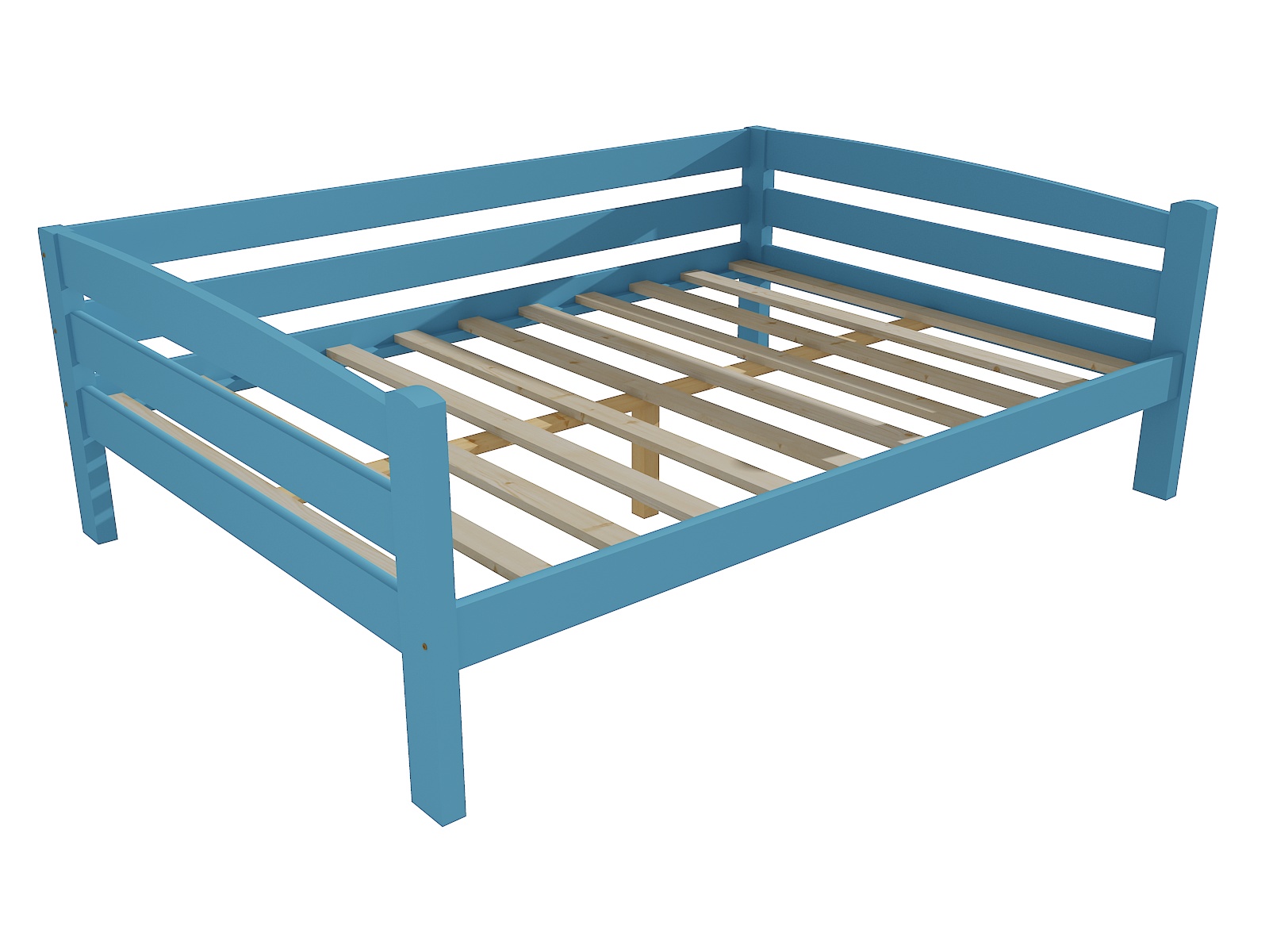Dětská postel FINTAN Barva: barva modrá, Rozměr: 120 x 200 cm