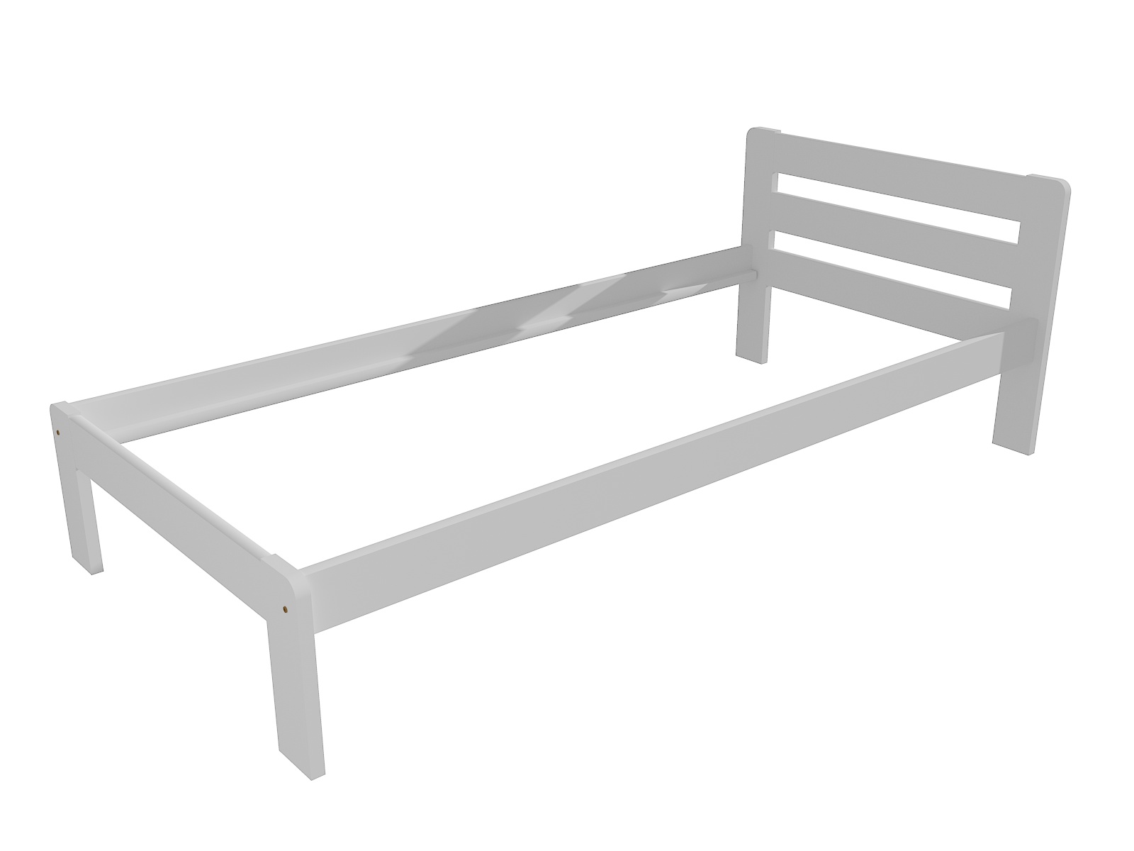 Jednolůžková postel BRENDAN Barva: barva bílá, Rozměr: 80 x 200 cm