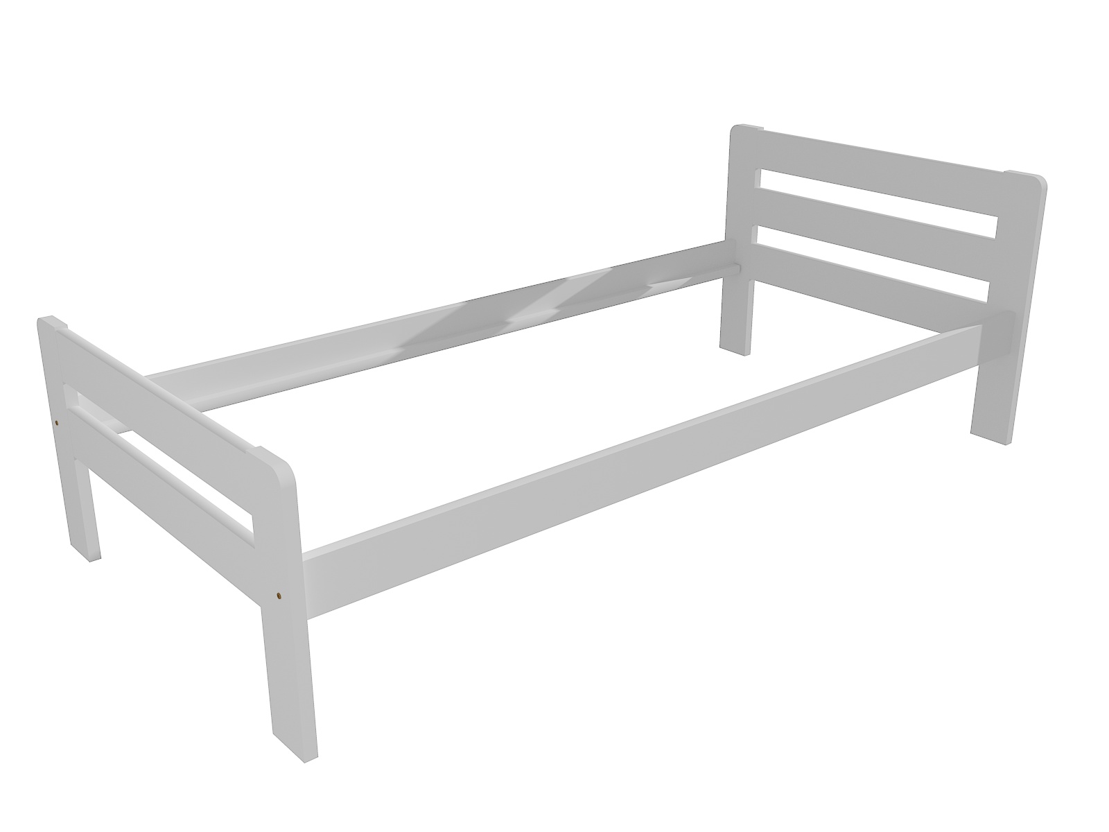 Jednolůžková postel KILLIAN Barva: barva bílá, Rozměr: 80 x 200 cm