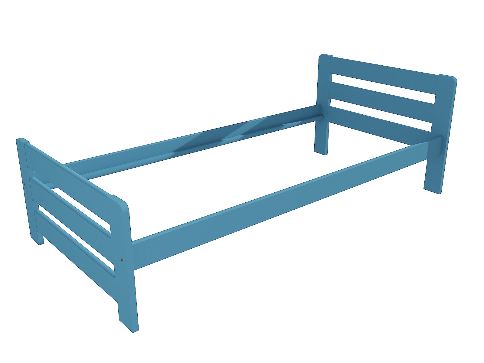 Jednolůžková postel VMK002D Barva: modrá, Rozměr: 80 x 200 cm