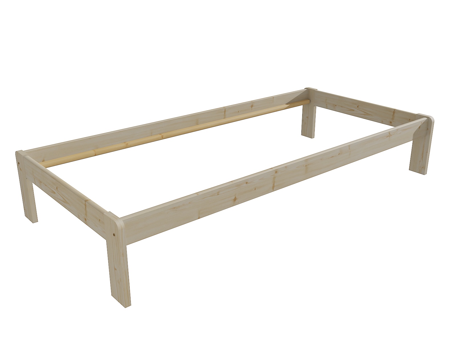 Jednolůžková postel RONAN Barva: surové dřevo, Rozměr: 90 x 200 cm