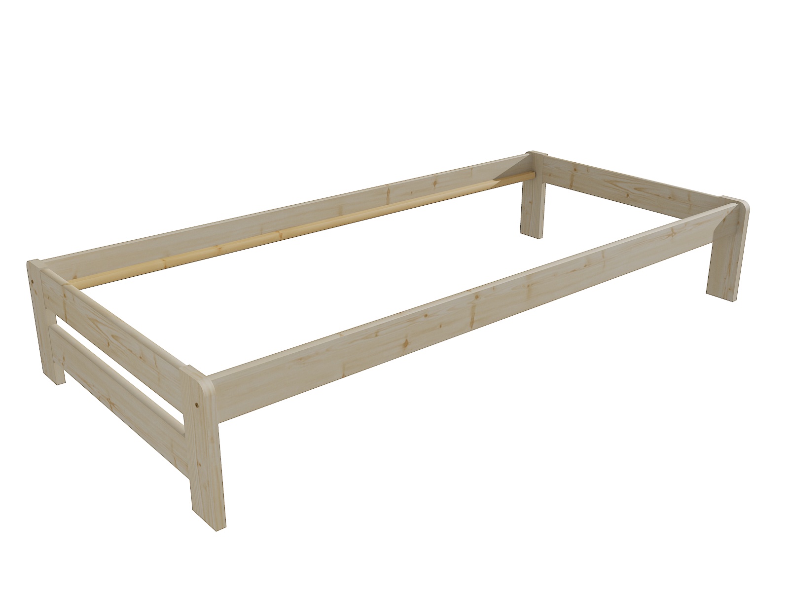 Jednolůžková postel SCOTH Barva: surové dřevo, Rozměr: 90 x 200 cm