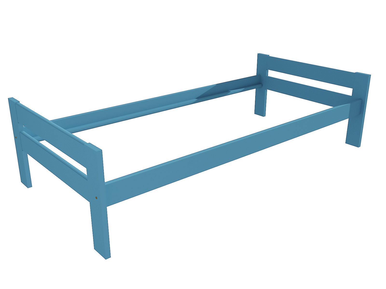 Jednolůžková postel BRIGID Barva: barva modrá, Rozměr: 100 x 200 cm
