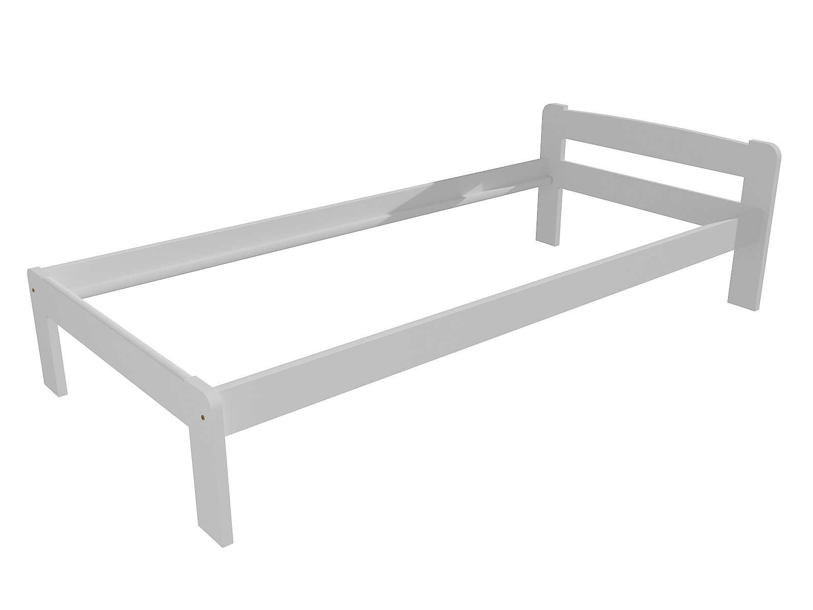 Jednolůžková postel SENAN Barva: barva bílá, Rozměr: 80 x 200 cm
