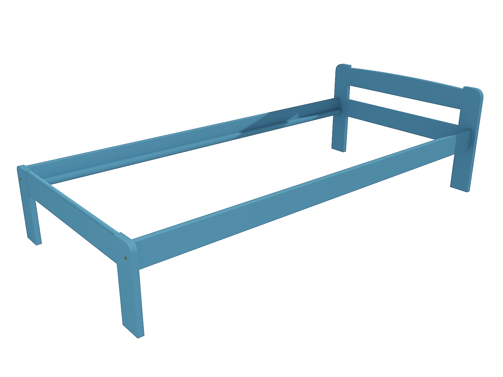 Jednolůžková postel SENAN Barva: barva modrá, Rozměr: 100 x 200 cm