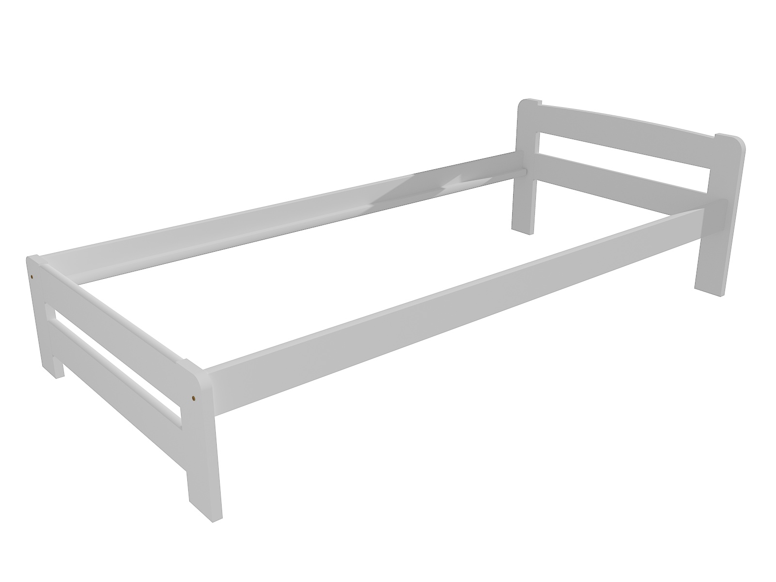 Jednolůžková postel BECAN Barva: barva bílá, Rozměr: 80 x 200 cm