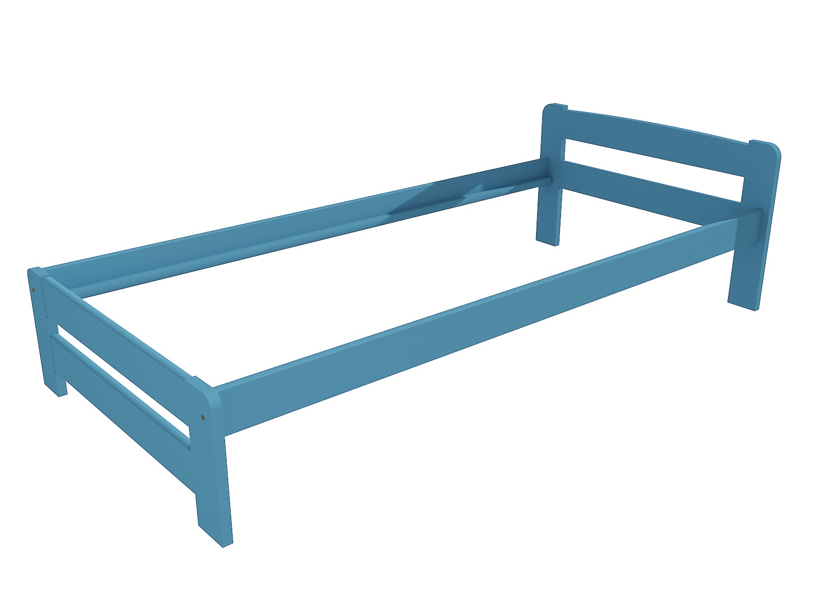Jednolůžková postel BECAN Barva: barva modrá, Rozměr: 100 x 200 cm