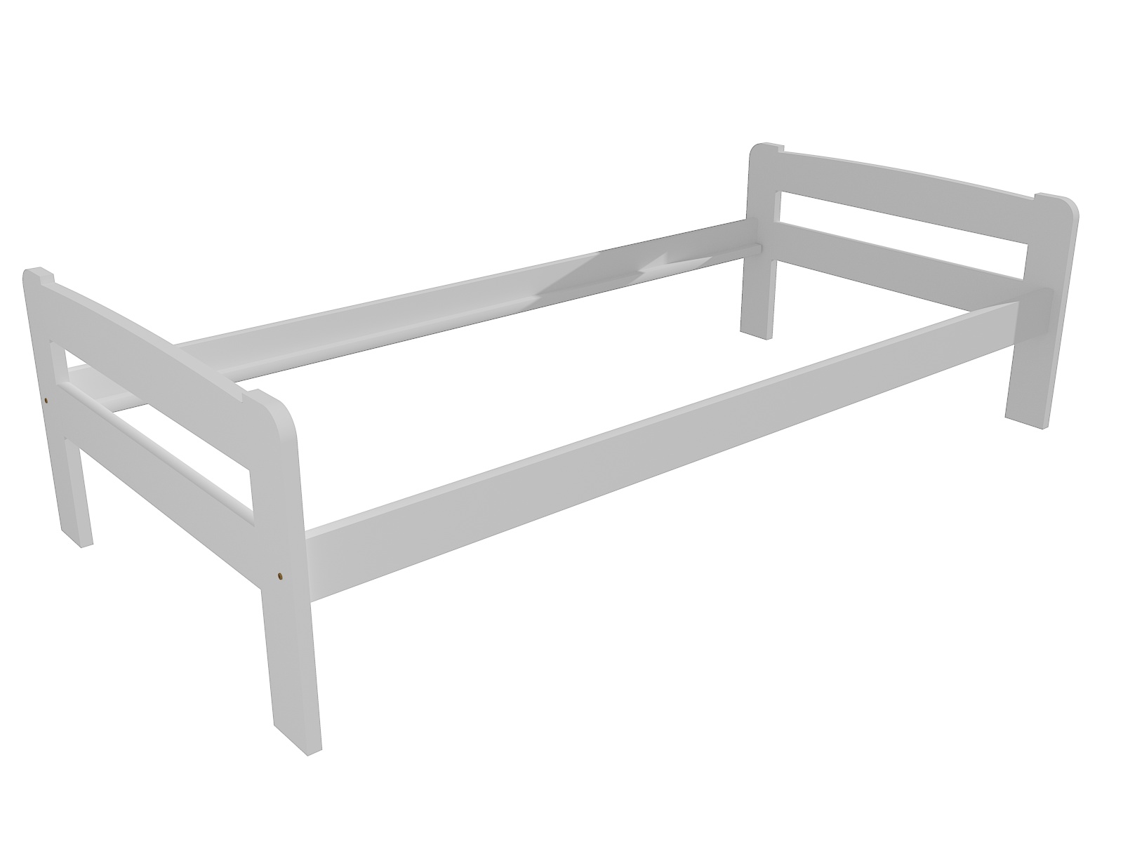 Jednolůžková postel TUAMA Barva: barva bílá, Rozměr: 80 x 200 cm
