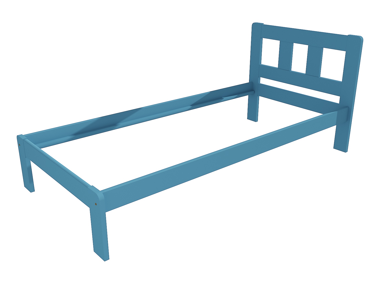 Jednolůžková postel DIOMA Barva: barva modrá, Rozměr: 100 x 200 cm