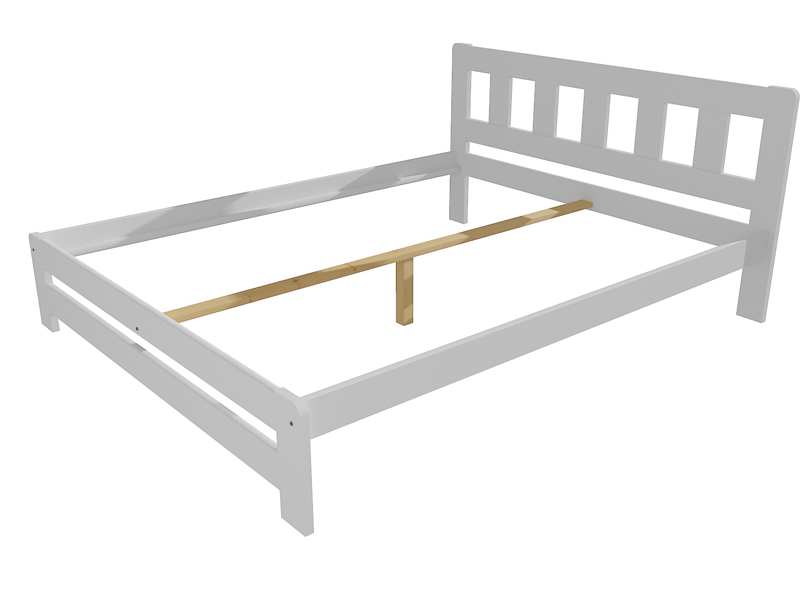 Manželská postel SOPHIA masiv borovice Barva: barva bílá, Rozměr: 200 x 200 cm