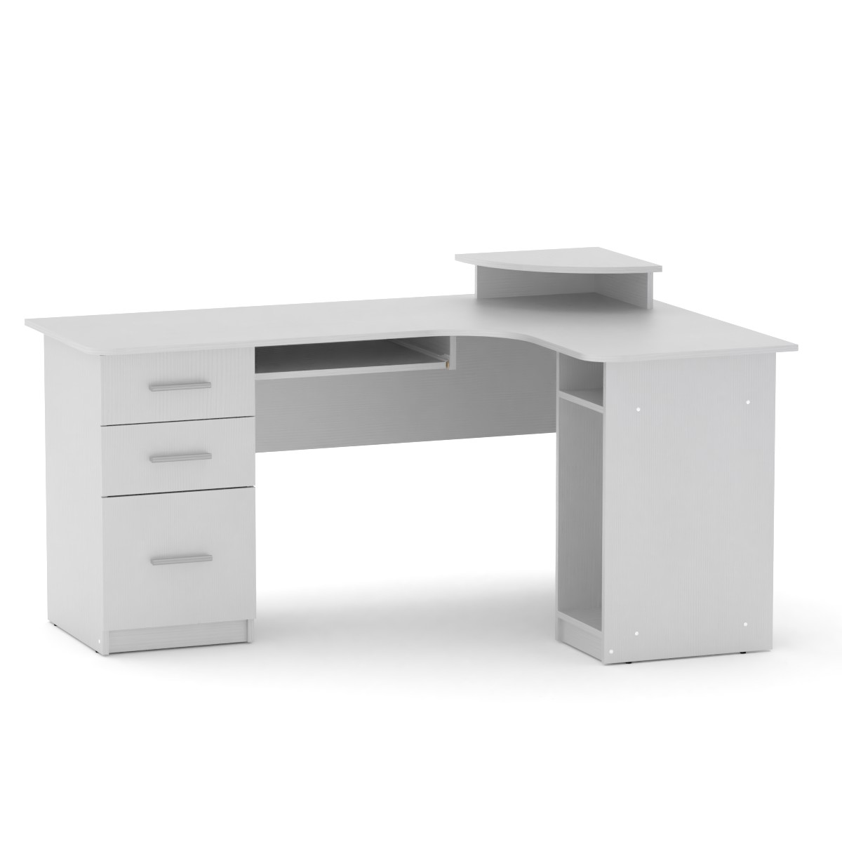 PC stůl rohový MAX-03 ABS Barva: bílá