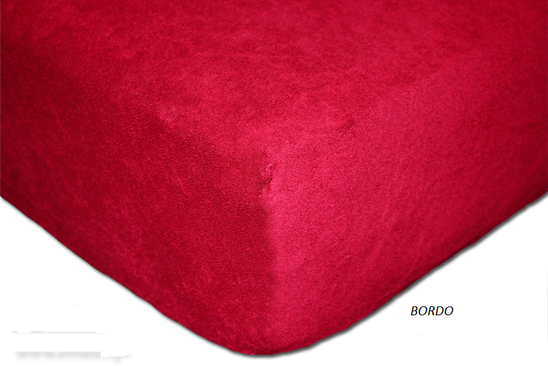 Prostěradlo Froté 70 x 160 cm Barva: Bordo