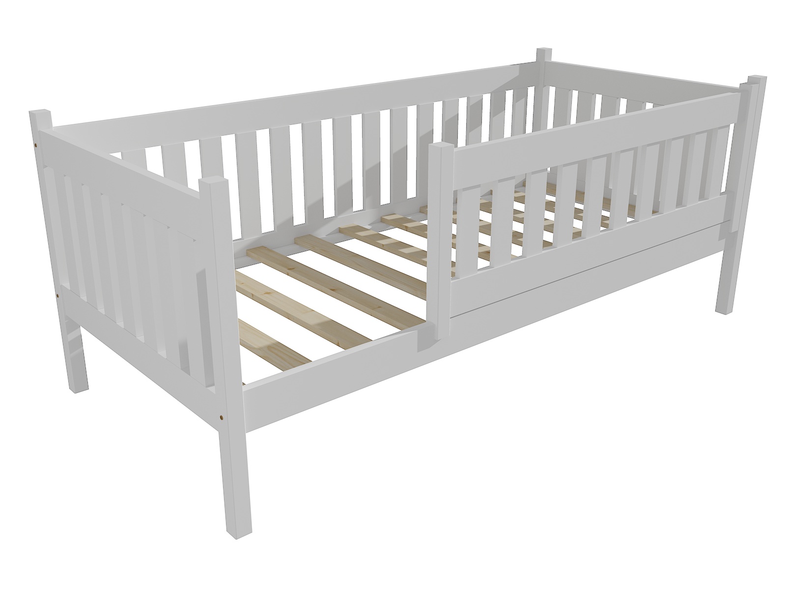 Dětská postel MASON se zábranou Barva: barva bílá, Rozměr: 80 x 160 cm