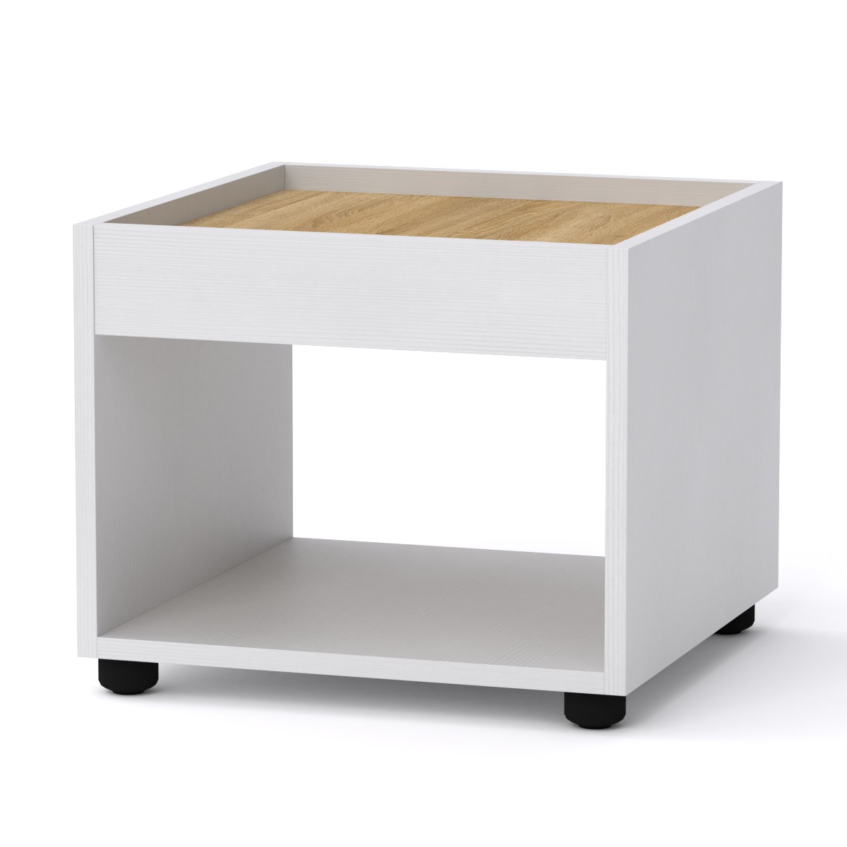 Konferenční stolek MANY-1 Barva: dub sonoma + bílá